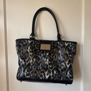 Vintage Betseyville Leopard print tote bag